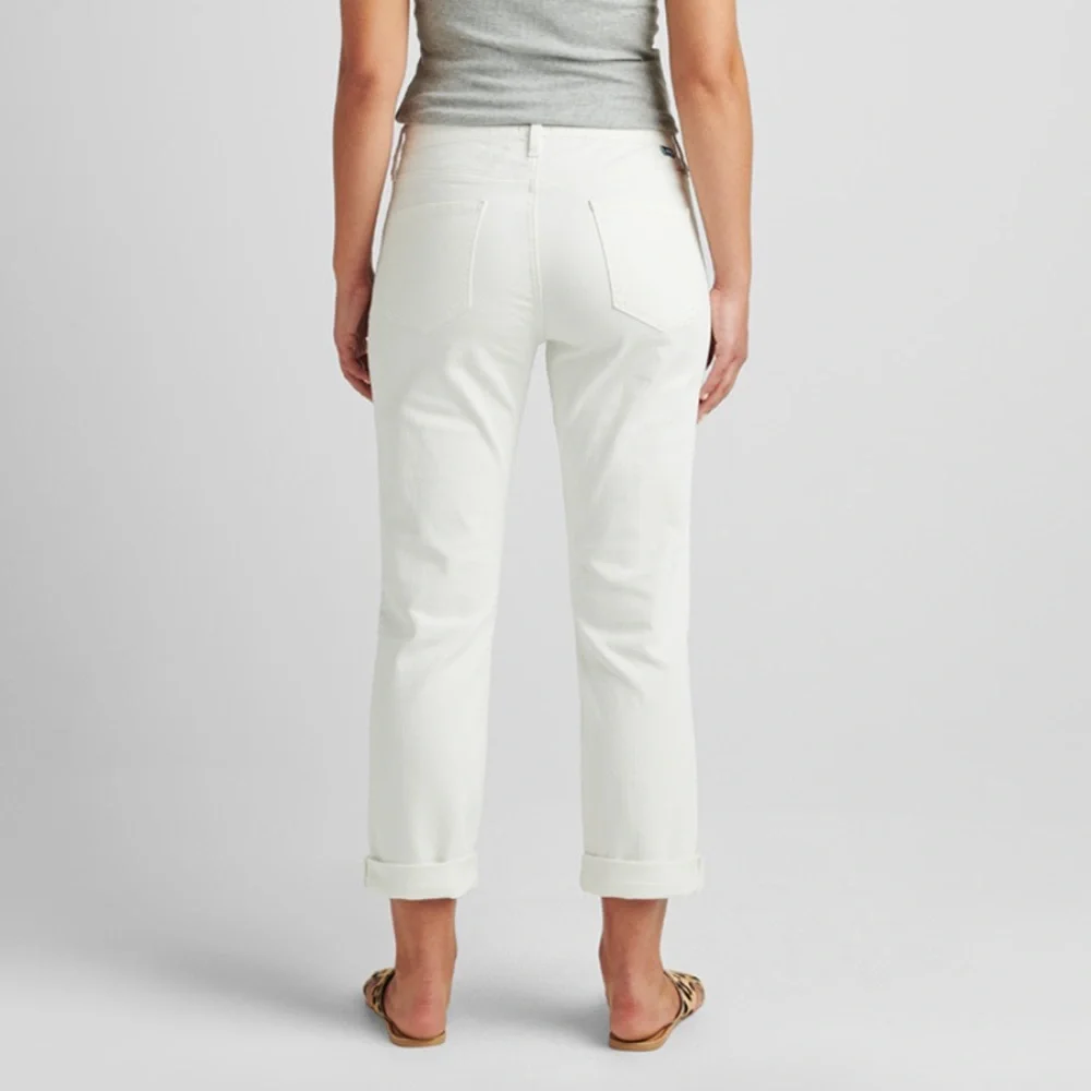 NWT JAG Carter Mid Rise Girlfriend Jeans White 12 - Picture 2 of 16